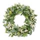 thumbnail image 1 of Corona de eucalipto verde Artificial, corona para puerta, decoración de pared, corona de Pascua, guirnalda de hojas de primavera para fiesta de boda y, 1 of 9