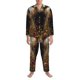 thumbnail image 3 of Balery Grassland Sunflower Cow Pijama para Hombre de Dos Piezas con Manga Larga, Conjunto de Dormir y Descanso Suave con Bolsillos-X-Large, 3 of 7