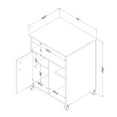 thumbnail image 4 of South Shore Axess Printer Cart for All, in Pure White, 4 of 8