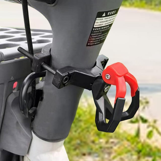 Gancho para motocicleta, ganchos multifuncionales, piezas de repuesto, fácil de instalar, compacto y resistente, gancho para casco, para colgar para Negro Rojo