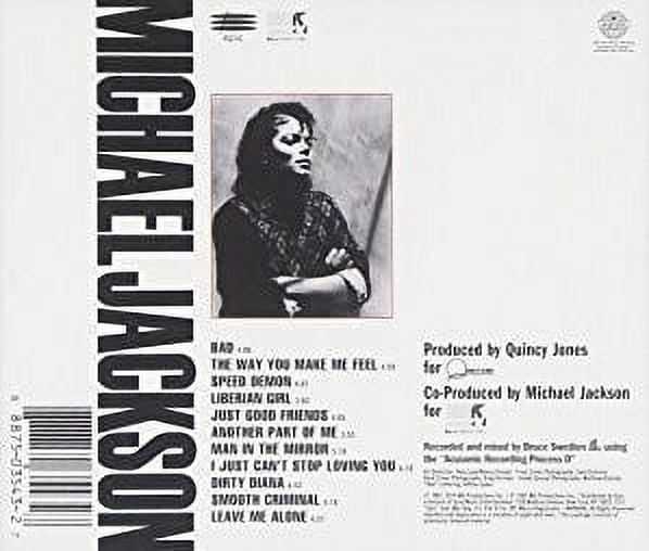 Michael Jackson - Bad - CD - Walmart.com