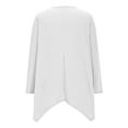 thumbnail image 6 of Hanen Long Sleeve Womens Tops Casual Women's Casual Round Neck Blouse Solid Color Loose Three Quarter Sleeve 3/4 Sleeve Tops Athletic Sweatshirts for Women, 6 of 9