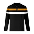 thumbnail image 4 of USNSM (S-5XL) Big and Tall Mens Shirts Long Sleeve Color Block T Shirt Spring and Autumn Lightweight Casual Golf Shirts Black XXXXXL, 4 of 5