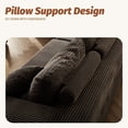 thumbnail image 3 of BIGSYY Cozy Single Seat, Comfortable Seating, No Assembly Required, Gray, 3 of 5