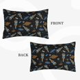 thumbnail image 2 of Lsque Space Rocket Pattern Pillow Case – Soft & Cozy Throw Pillow Cover, Hypoallergenic Cushion Case for Sleeping Women with Envelope Closure-16"x24", 2 of 6