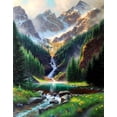 thumbnail image 1 of Fun Jigsaw Puzzle 500 Pieces for Adults Mountains Waterfall Beautiful Scenery Educational Game Toys Gift 20.5 x 15 In, 1 of 5
