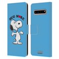 thumbnail image 1 of Head Case Designs Officially Licensed Peanuts Snoopy Hug More Leather Book Wallet Case Cover Compatible with Samsung Galaxy S10 5G, 1 of 6