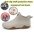 thumbnail image 3 of Men's and Women's Anti-Slip Waterproof Comfortable Work Shoes for Kitchen Garden Hospital Outdoor Waterproof Short Ankle Rain Boots Slip-On Water Shoes, 3 of 7