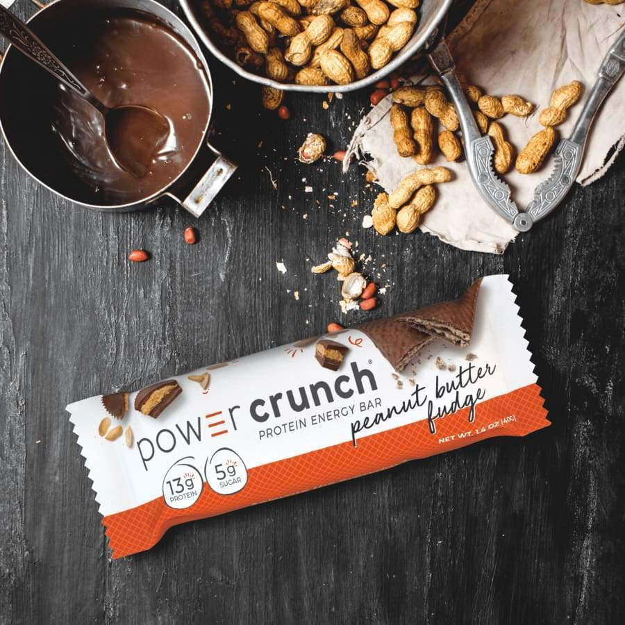 Power Crunch Protein Energy Wafer Bar – Peanut Butter Fudge (12-Pack)
