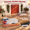 thumbnail image 4 of Outdoor Christmas Doormat, Novelty Sheep-Shaped Rug, Coconut Coir Bristle Entry Mat for Front Door Porch and Holiday Home Decor, 23.62 x 15.75 in, 4 of 6