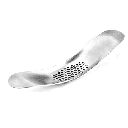 

Garlic Press Rocker Stainless Steel Mincer Masher and Crusher Dishwasher Safe Professional Kitchen Tool