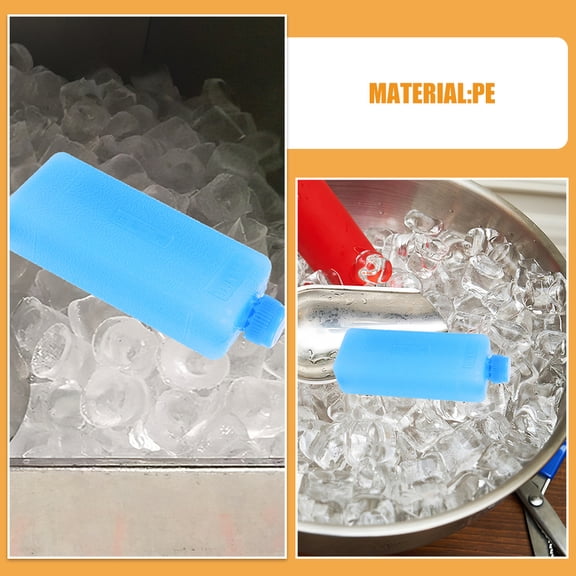PAMINGONO Portable Ice Container with Reusable PE Material, Ideal for Coolers, Outdoor Activities, Camping, and Travel