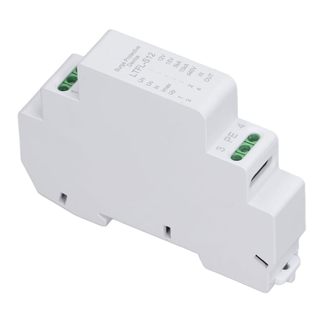 Surge Voltage Arrester Module, 12V PC 5kA Nominal Surge Protective Device IP20 Simple Connection Flame Retardant For Restaurant Machine Room
