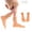 Beige, variant on Funny Finger Sleeve Puppets, Left Right Mini Feet Toy, Hand Gesture Socks for Kids, Novelty Comedy Gag Gift, Interactive Role-Play Accessories