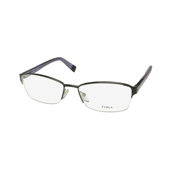 FURLA VFU078 CAT EYE EYEGLASS FRAME/GLASSES HALF-RIM ITALIAN DESIGNER ORIGINAL