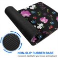 thumbnail image 6 of Long Mouse Pads for Desk,Pioneer Flower Floral Print Pattern Desk Mats on Top Of Desks, Desk Mouse Pad Extra Large with 3mm Non-Slip Base and Stitched Edge for Gaming,Office,Work,Home 31.5"x11.8", 6 of 6