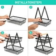thumbnail image 4 of 2 Tier Metal Fruit Baskets, Coutertop Fruit Basket Multifunctional Detachable Fruit Rack Fruit Basket Decoration Fruit Kitchen Organizer, 4 of 5