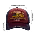 thumbnail image 4 of 250th Anniversary USA Hat United States 250 Year American Anniversary Hat Eagle Patriotic Embroidery Baseball Cap, 4 of 4
