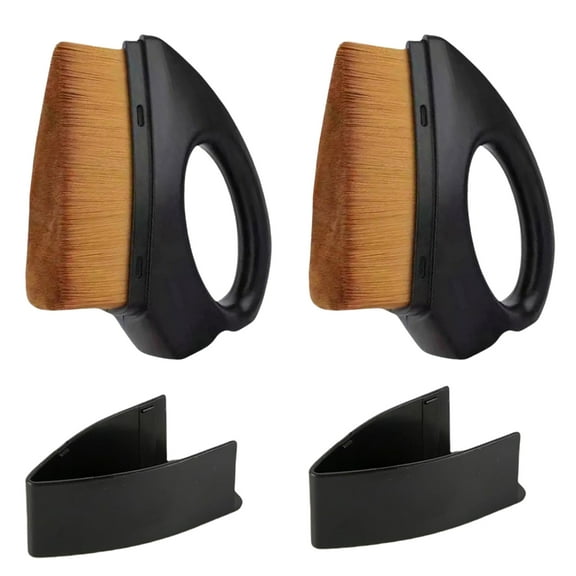 Car Tire Shine Applicator Brush With Handle, 2 Pack Ergonomic Detailing Tool For Tyre Dressing Smooth Even Application