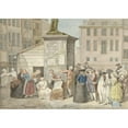 thumbnail image 3 of Aert Schouman 14x11 Black Modern Framed Museum Art Print Titled - Square with Monks and Nuns During the Revolution in Belgium, October 20, 1787 (1787), 3 of 5