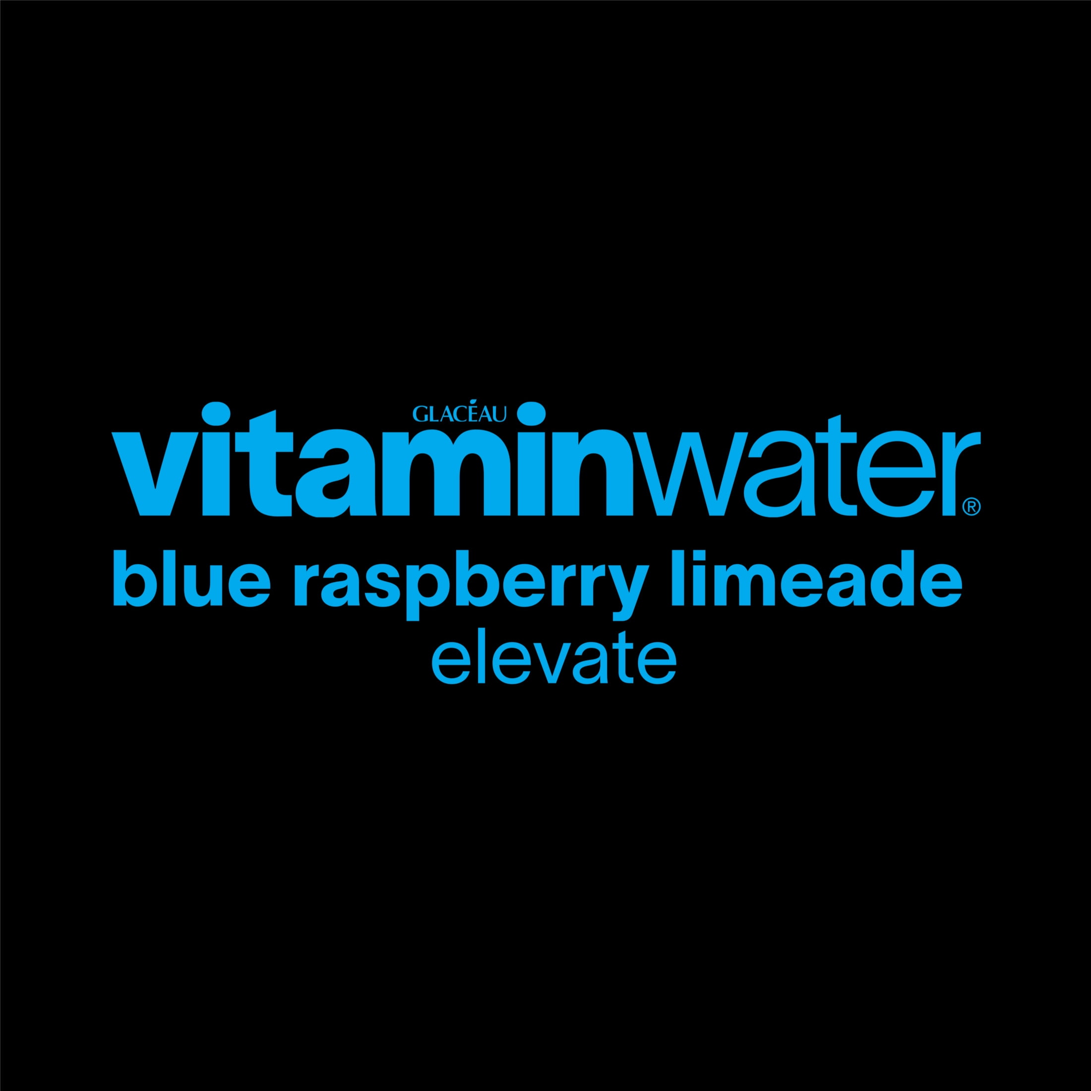 vitaminwater Elevate Blue Raspberry Limeade Flavored Water Beverage Bottle, 20 fl oz