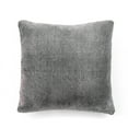 thumbnail image 6 of Mellowdy Faux Rabbit Fur Decorative Throw Pillow Covers (Misty Black, 16x20 inches) - 1 Count, 6 of 10