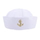 thumbnail image 1 of EeaseMX pieza de sombrero de marinero azul marino, sombrero de cúpula de verano, sombrero de capitán marinero, sombrero de marinero rizado, 1 of 7
