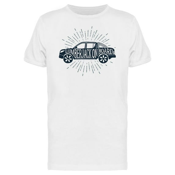 Lumberjack On Board Retro Car Tee Men's -Image by Shutterstock