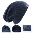thumbnail image 4 of Men Slouchy Beanie Winter Hats Cool Beanies Lined Knit Warm Thick Skully Hat, 4 of 8