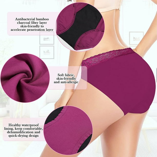 XZNGL Leak Proof Menstrual Period Panties Women Underwear Physiological  Waist Pants