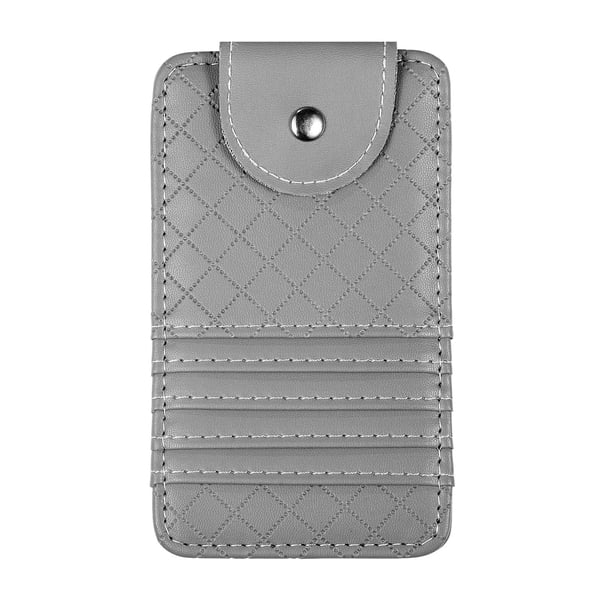 BRIGHTFUFU Visera de coche Organizador Multifuncional Almacenamiento de bolsillo Vehículos Gafas Clip Gafas de sol Tarjetas Tarjetas Organizador de bolsillo
