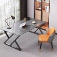 thumbnail image 3 of Floor Luxury Office Desk Reception European Shelf Executive Computer Desks Free Shipping Legs Mesa Escritorio Modern Furniture My Lux Decor Round, 3 of 18