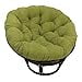 thumbnail image 3 of International Caravan Furniture Piece Rattan 42-Inch Papasan Chair with Micro Suede Cushion, Mojito Lime, 3 of 3