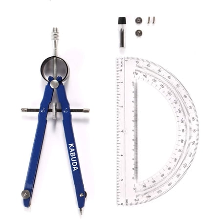 Professional Precision Compass Set, Metal Spring Bow Compass with ...