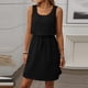 thumbnail image 3 of Sexy Vestido Casual para las Mujeres, Moda Casual Cuello Redondo sin Mangas de Cordón de Color Sólido para el Verano Y la Fiesta, 3 of 7