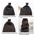 thumbnail image 4 of Extensiones de cabello sintético ondulado grueso Sincero 4 piezas con clip color castaño ceniza A rubio platino, 4 of 5