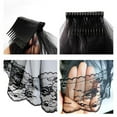 thumbnail image 3 of Guardoinrt Wedding Bride Veil Black White Color Bridal Lace Veils Clothes Accessory black, 3 of 6