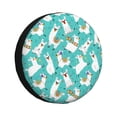 thumbnail image 1 of Balery Cartoon Llamas Cubiertas para Neumáticos - Protector Resistente para Neumáticos de Camioneta, SUV, Remolque, Camper y RV-17 inch, 1 of 6