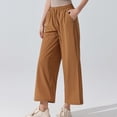 thumbnail image 5 of Jamicy Harem Pants for Women Solid Color Summer Drawstring Casual Lounge Baggy Pant Beach Travel Vacation Trousers with Pockets, 5 of 6