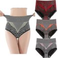 thumbnail image 1 of 3pcs Graphene Fibre Restoration High Waist Briefs, Graphene Honeycomb Vaginal Tightening Underpants, Tummy Control, 1 of 5