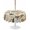 Beige, variant on Outdoor Tablecloth with Umbrella Hole for Patio/Picnic/Party/Camping, Rustic Cat Waterproof Table Cloth Round Cover Washable, Funny Cute Fish Leaves Bubble (Dia 54")