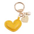 thumbnail image 1 of Kkkded Key Chain Pearl - Decorated Key Chain - Faux Leather, Heart Pendant, for Backpacks, 1 of 7