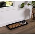 thumbnail image 4 of BirdRock Home Rubber Boot Tray with Coir Insert - 34 inch Decorative Boot Tray for Entryway , 4 of 9