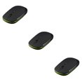 thumbnail image 4 of Wisewang 2 .4GHz Wireless Mouse Smooth Hand Feeling Slim USB Receiver Changeable 1600DPI Optical Gaming Mouse Black 3Set, 4 of 6