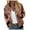 Orange-1, variant on Women Fall Jackets Floral Print Bomber Vintage Long Sleeve Zipper Baseball Windbreaker Coats