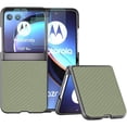 thumbnail image 1 of Motorola Razr 40 Ultra Carbon Fiber PU Case with 2 Screen Protectors/2 Lens Protectors Shock Cover Compatible with Razr 40 Ultra, 1 of 1