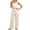 a-Khaki17737, variant on Womens Elastic Waist Drawstring Wide Leg Lightweight Crinkled Pants With Side Pockets Casual Loose Fit Trousers For Summer Beach Days Casual Pants