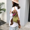 thumbnail image 3 of Mochila informal con dibujos de dinosaurios para niños y niñas, bolso cruzado de bandolera de hombro, a la moda, mochila infantil bonita, 3 of 4