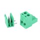 thumbnail image 5 of 50 Uds. Conector eléctrico de bloques de terminales de tornillo de cableado de placa de circuito de 2 pines de 5,08mm, 5 of 8