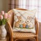 thumbnail image 4 of Fundas de almohada de Pascua | Fundas decorativas para cojines de sofá y cama | Fundas cuadradas de 45 x 45 cm | Decoración para el hogar: sala de estar, dormitorio, patio | Juego de 1, 4 of 6